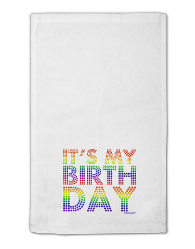 It's My Birthday - Candy Colored Dots 11&#x22;x18&#x22; Dish Fingertip Towel by TooLoud-Fingertip Towel-TooLoud-White-Davson Sales