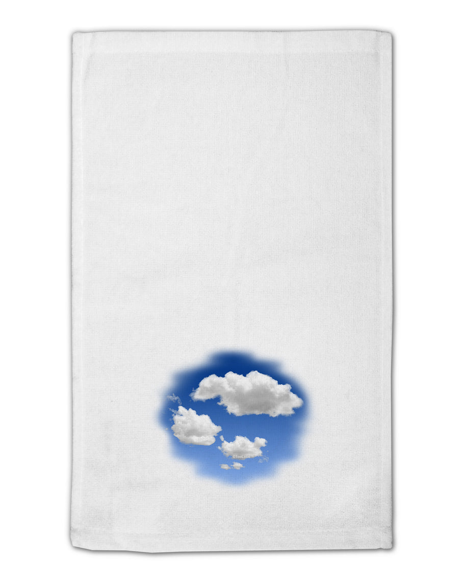 Blue Sky Puffy Clouds 11&#x22;x18&#x22; Dish Fingertip Towel-Fingertip Towel-TooLoud-White-Davson Sales