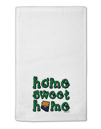 Home Sweet Home - Arizona - Cactus and State Flag 11&#x22;x18&#x22; Dish Fingertip Towel by TooLoud-Fingertip Towel-TooLoud-White-Davson Sales