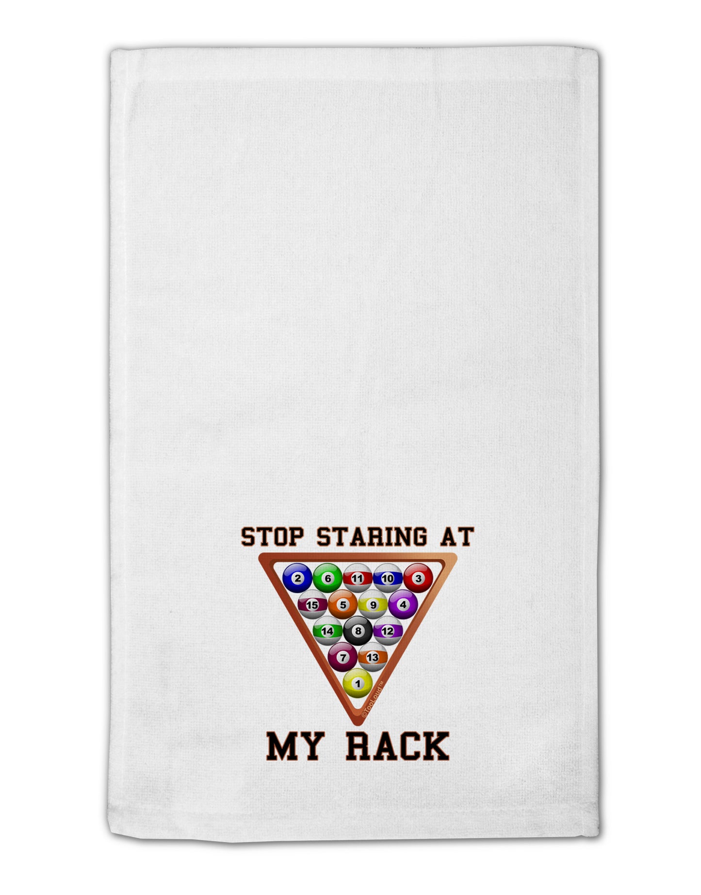 Stop Staring At My Rack - Pool 11&#x22;x18&#x22; Dish Fingertip Towel-Fingertip Towel-TooLoud-White-Davson Sales