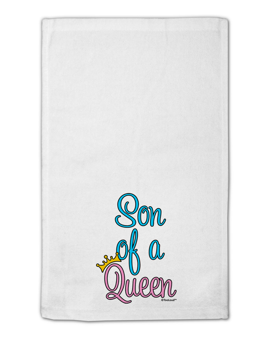 Son of a Queen - Matching Mom and Son Design 11&#x22;x18&#x22; Dish Fingertip Towel by TooLoud-Fingertip Towel-TooLoud-White-Davson Sales