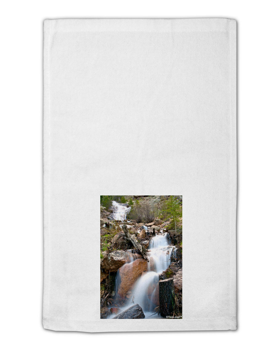 Colorado Waterfall Scene 11&#x22;x18&#x22; Dish Fingertip Towel-Fingertip Towel-TooLoud-White-Davson Sales