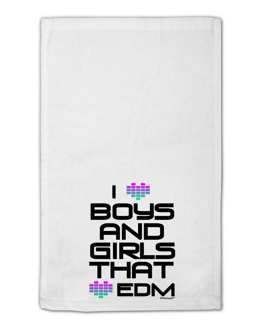 I Heart Boys and Girls That Heart EDM 11&#x22;x18&#x22; Dish Fingertip Towel-Fingertip Towel-TooLoud-White-Davson Sales