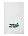 Vote Green Party - Marijuana 11&#x22;x18&#x22; Dish Fingertip Towel-Fingertip Towel-TooLoud-White-Davson Sales