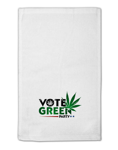 Vote Green Party - Marijuana 11&#x22;x18&#x22; Dish Fingertip Towel-Fingertip Towel-TooLoud-White-Davson Sales