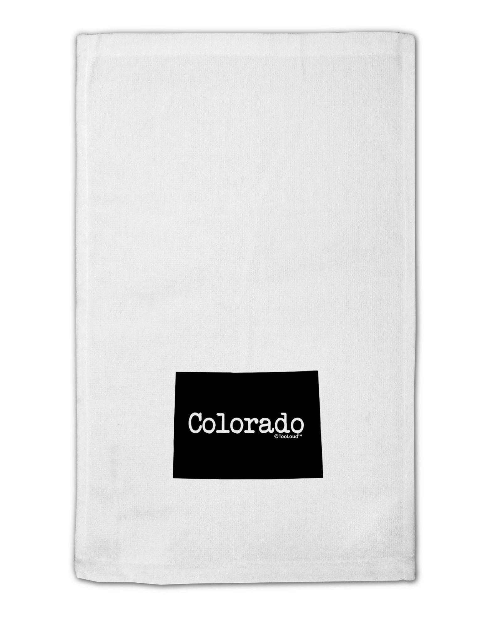 Colorado - United States Shape 11&#x22;x18&#x22; Dish Fingertip Towel-Fingertip Towel-TooLoud-White-Davson Sales