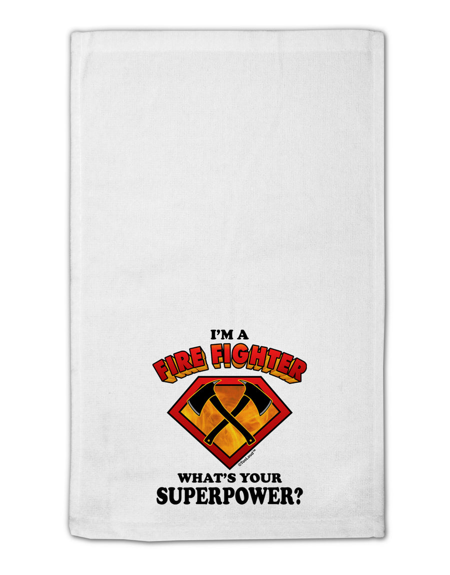 Fire Fighter - Superpower 11&#x22;x18&#x22; Dish Fingertip Towel-Fingertip Towel-TooLoud-White-Davson Sales