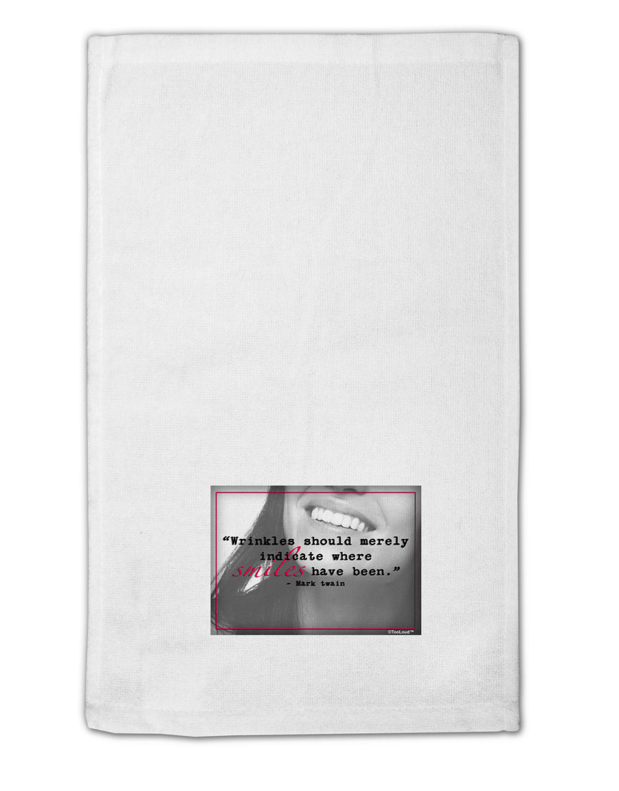 TooLoud Where Smiles Mark Twain 11&#x22;x18&#x22; Dish Fingertip Towel-Fingertip Towel-TooLoud-White-Davson Sales