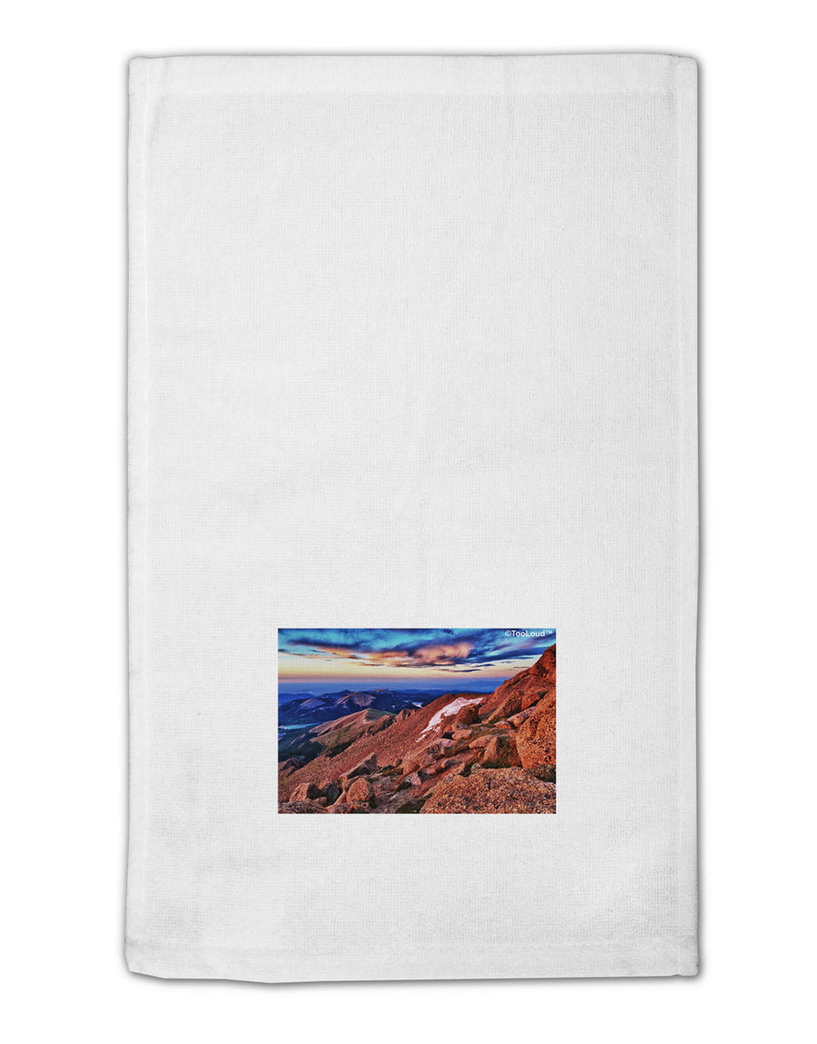 Colorado Mtn Sunset 11&#x22;x18&#x22; Dish Fingertip Towel-Fingertip Towel-TooLoud-White-Davson Sales