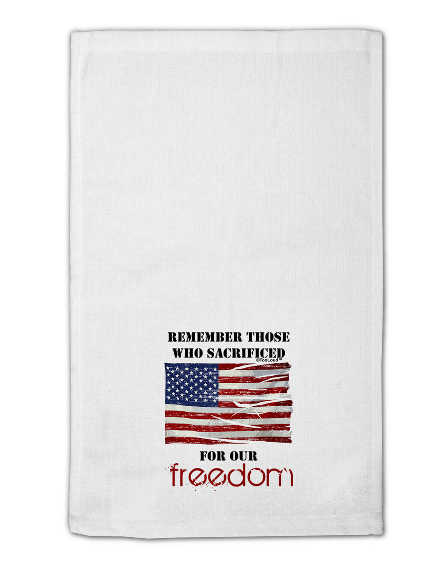 Remember - Veterans 11&#x22;x18&#x22; Dish Fingertip Towel-Fingertip Towel-TooLoud-White-Davson Sales