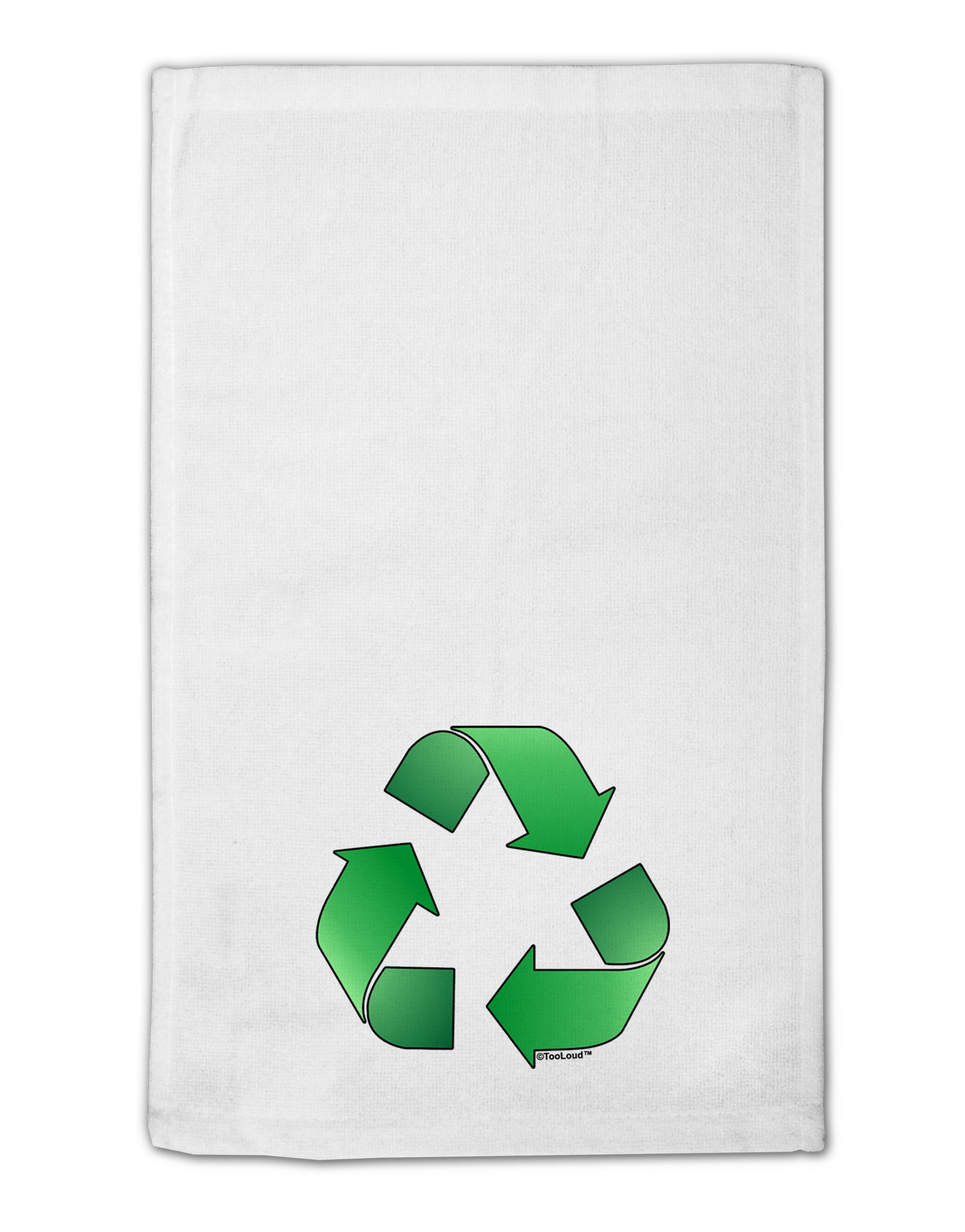 Recycle Green 11&#x22;x18&#x22; Dish Fingertip Towel by TooLoud-Fingertip Towel-TooLoud-White-Davson Sales