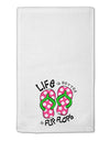 Life is Better in Flip Flops - Pink and Green 11&#x22;x18&#x22; Dish Fingertip Towel-Fingertip Towel-TooLoud-White-Davson Sales