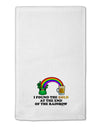 End Of The Rainbow Text 11&#x22;x18&#x22; Dish Fingertip Towel-Fingertip Towel-TooLoud-White-Davson Sales