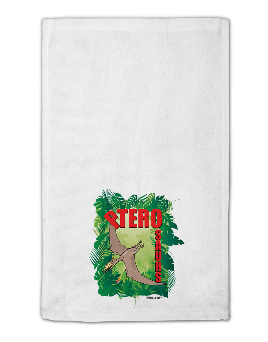 Pterosaurs - With Name 11&#x22;x18&#x22; Dish Fingertip Towel by TooLoud-Fingertip Towel-TooLoud-White-Davson Sales