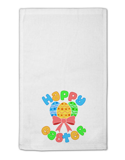 Happy Easter Easter Eggs 11&#x22;x18&#x22; Dish Fingertip Towel by TooLoud-Fingertip Towel-TooLoud-White-Davson Sales