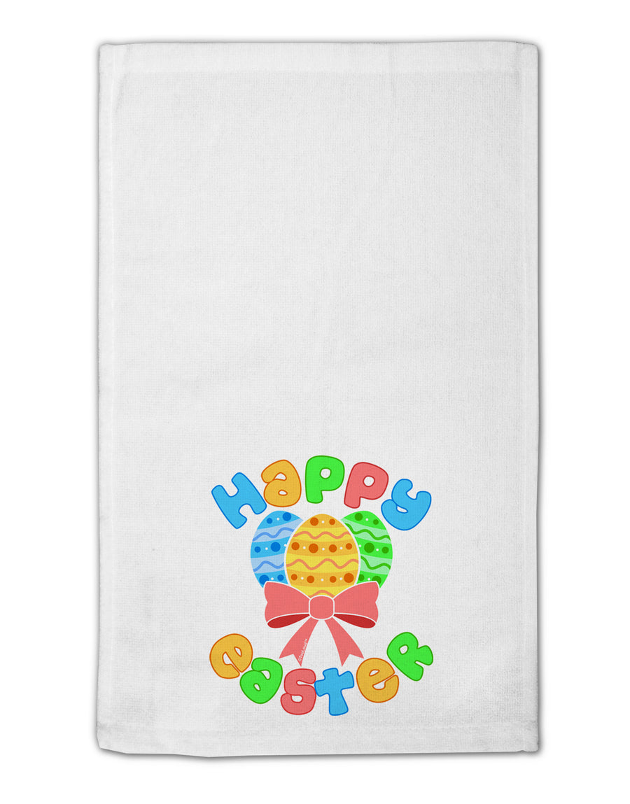 Happy Easter Easter Eggs 11&#x22;x18&#x22; Dish Fingertip Towel by TooLoud-Fingertip Towel-TooLoud-White-Davson Sales