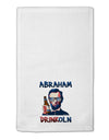 Abraham Drinkoln with Text 11&#x22;x18&#x22; Dish Fingertip Towel-Fingertip Towel-TooLoud-White-Davson Sales