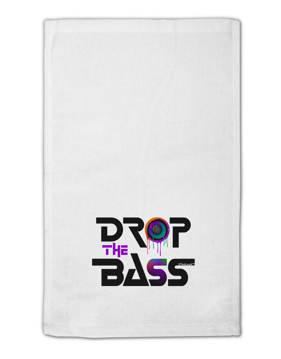 Drop The Bass - Drips Speaker 11&#x22;x18&#x22; Dish Fingertip Towel-Fingertip Towel-TooLoud-White-Davson Sales