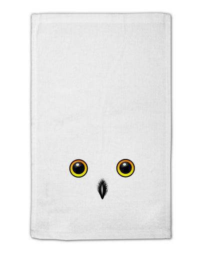 Cute Snowy Owl Face 11&#x22;x18&#x22; Dish Fingertip Towel-Fingertip Towel-TooLoud-White-Davson Sales