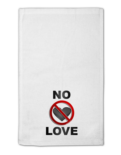 No Love Symbol with Text 11&#x22;x18&#x22; Dish Fingertip Towel-Fingertip Towel-TooLoud-White-Davson Sales