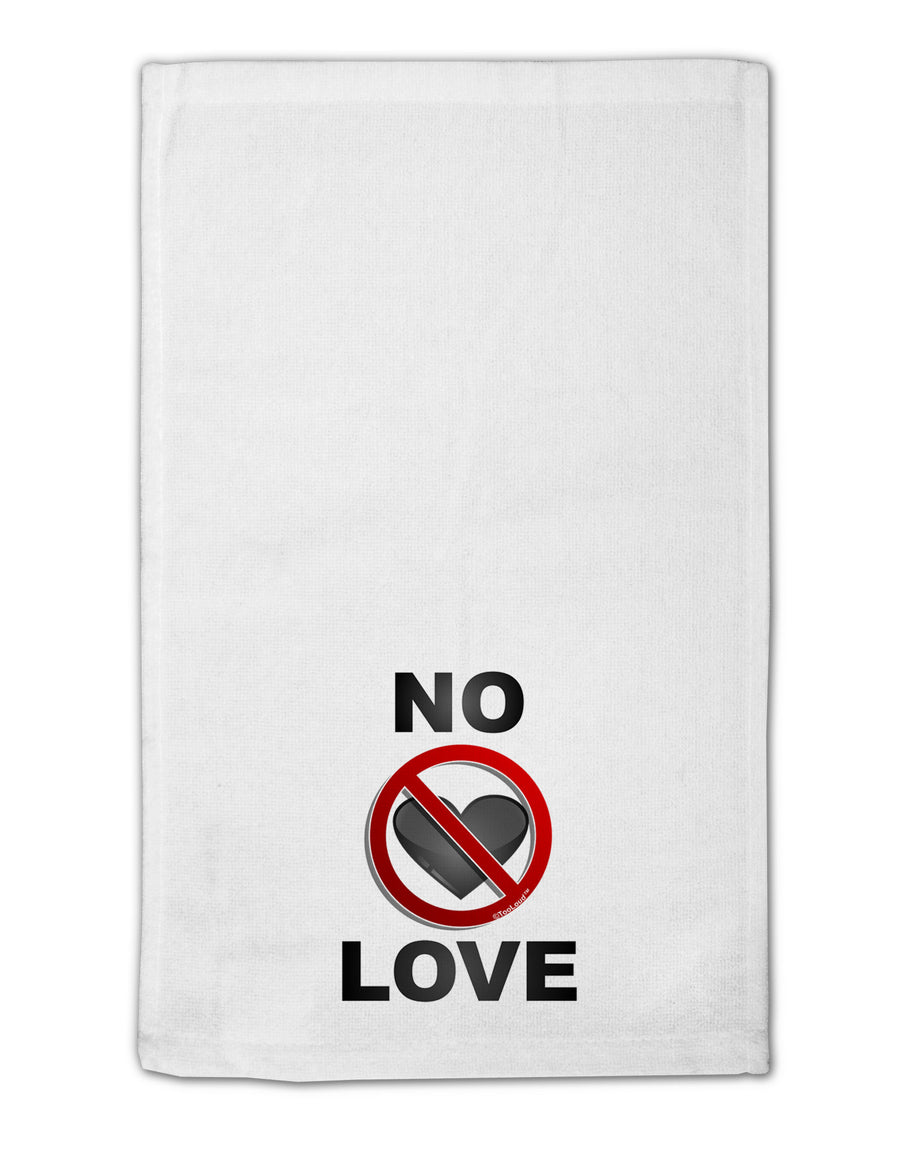 No Love Symbol with Text 11&#x22;x18&#x22; Dish Fingertip Towel-Fingertip Towel-TooLoud-White-Davson Sales