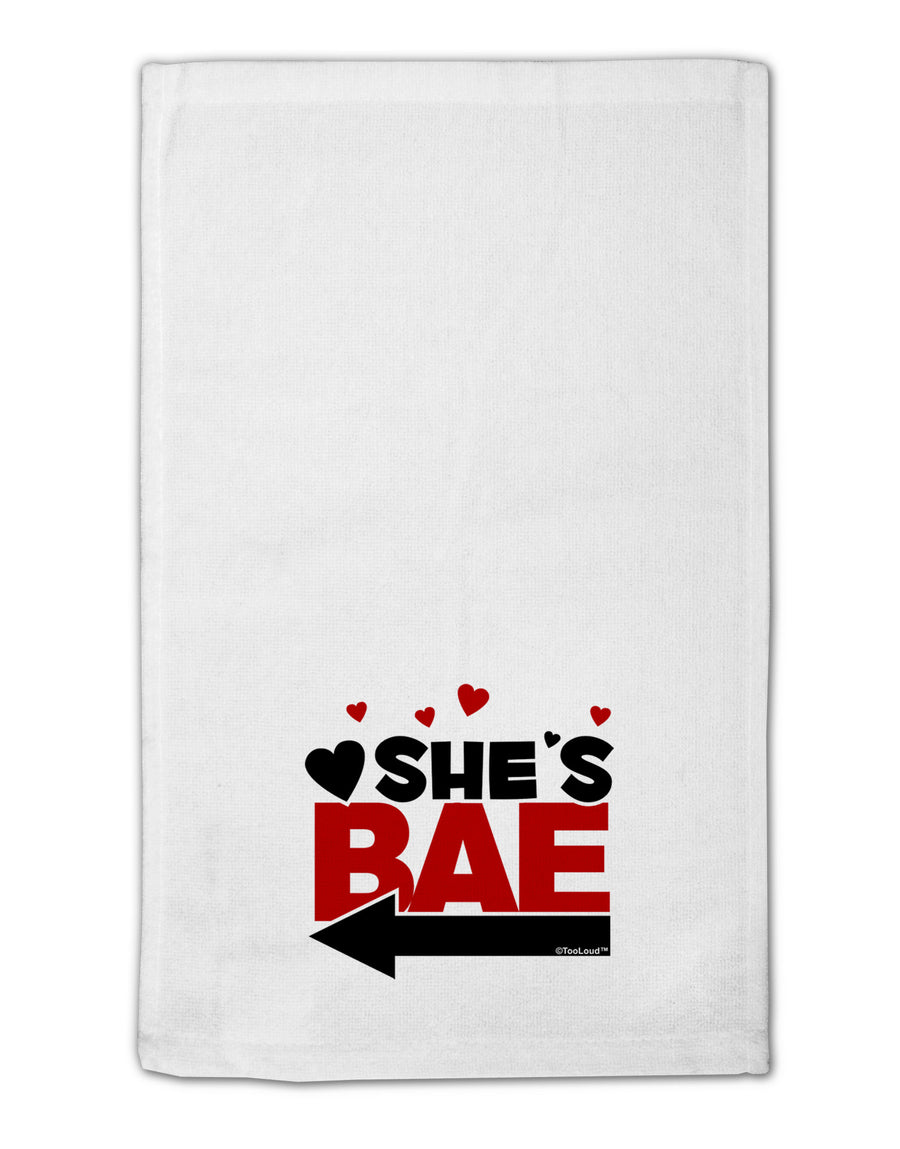 She's BAE - Left Arrow 11&#x22;x18&#x22; Dish Fingertip Towel-Fingertip Towel-TooLoud-White-Davson Sales