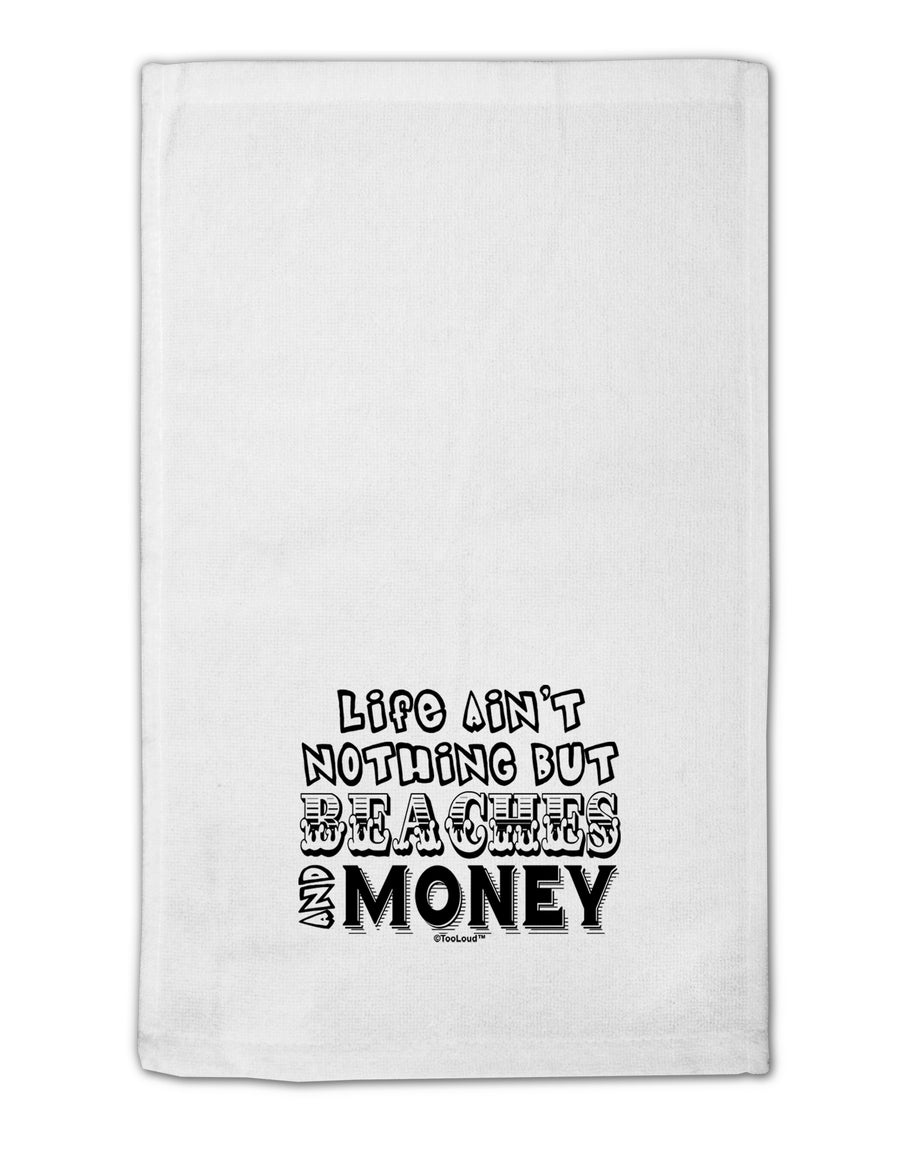 Beaches and Money 11&#x22;x18&#x22; Dish Fingertip Towel by TooLoud-Fingertip Towel-TooLoud-White-Davson Sales