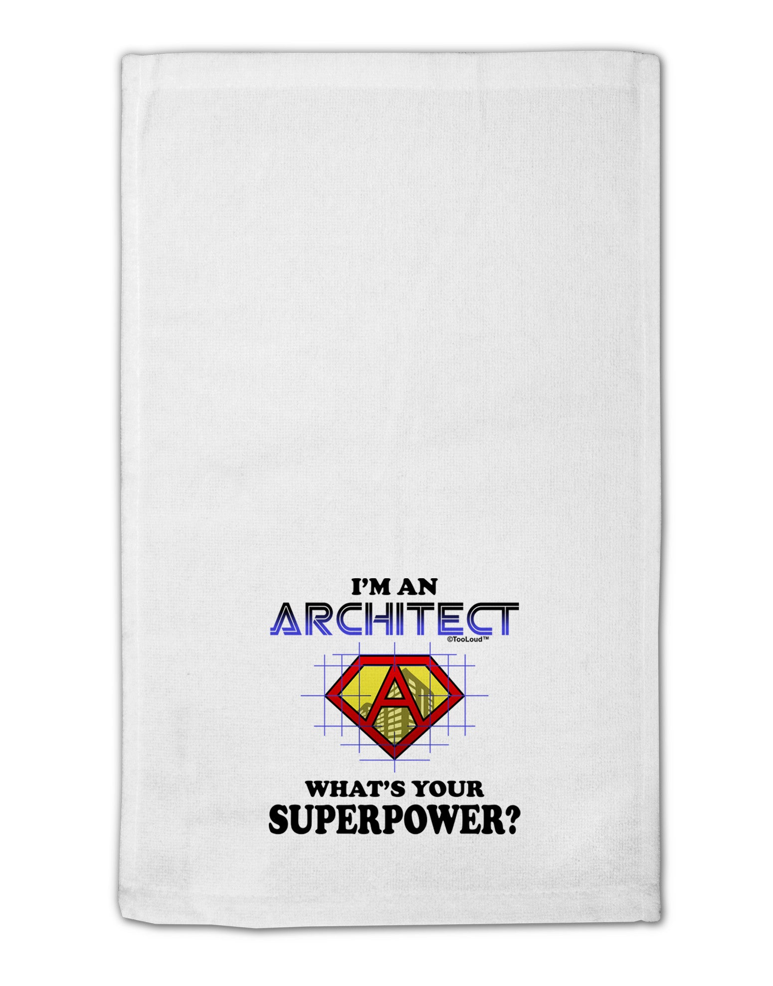 Architect - Superpower 11&#x22;x18&#x22; Dish Fingertip Towel-Fingertip Towel-TooLoud-White-Davson Sales