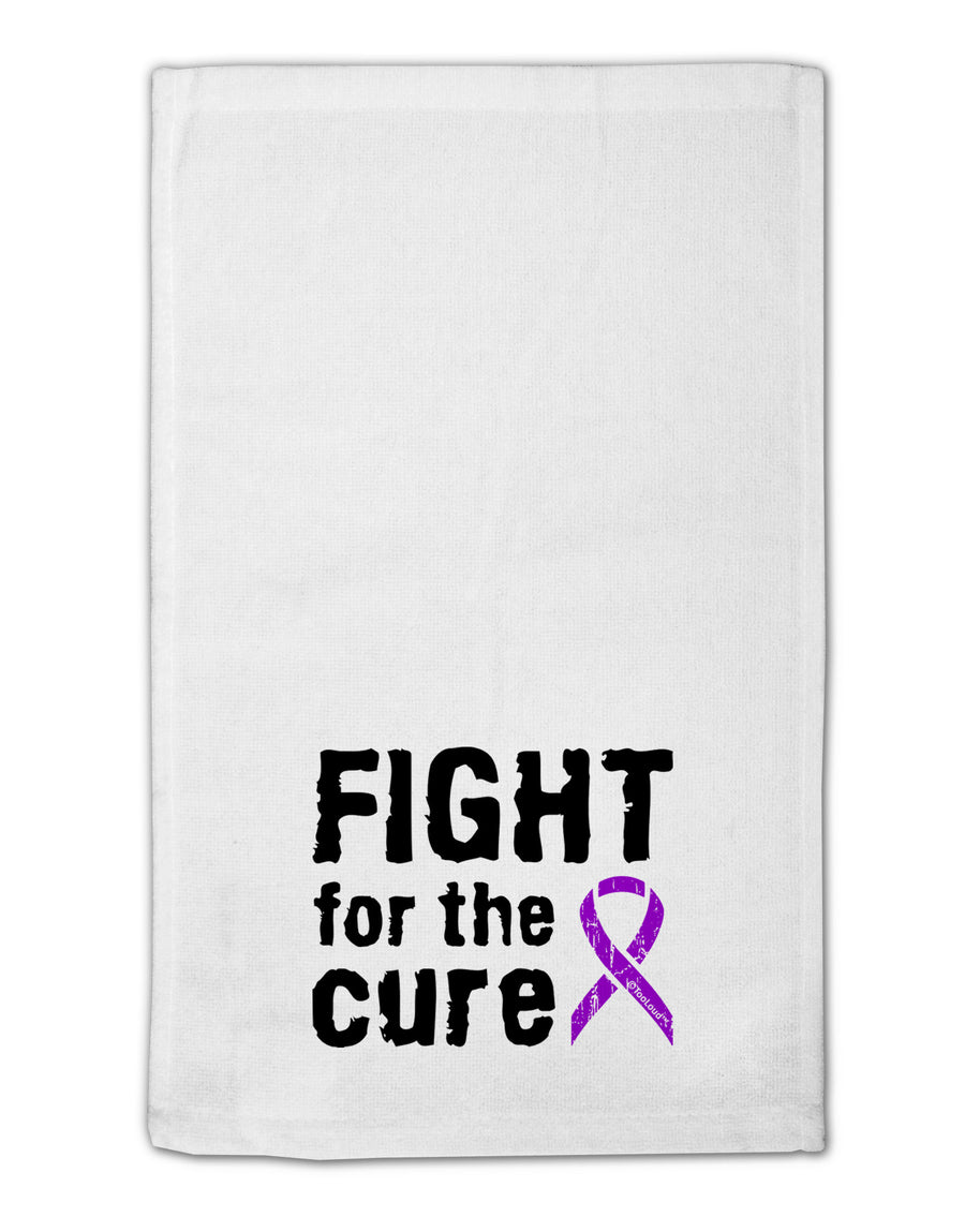 Fight for the Cure - Purple Ribbon Alzheimers Disease 11&#x22;x18&#x22; Dish Fingertip Towel-Fingertip Towel-TooLoud-White-Davson Sales