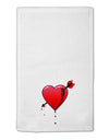 Shot Through the Heart Bleeding 11&#x22;x18&#x22; Dish Fingertip Towel by TooLoud-Fingertip Towel-TooLoud-White-Davson Sales