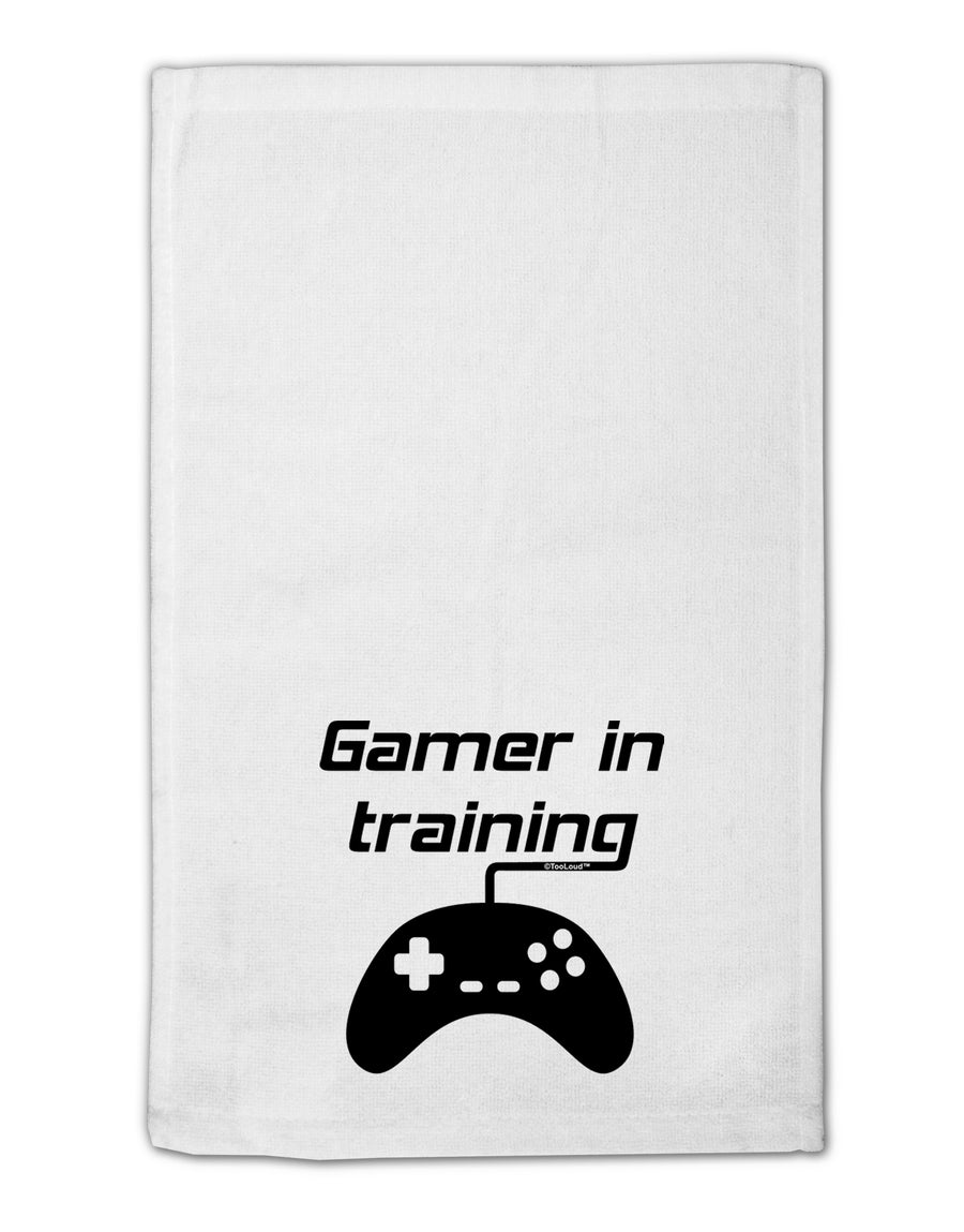 Gamer In Training BnW 11&#x22;x18&#x22; Dish Fingertip Towel by TooLoud-Fingertip Towel-TooLoud-White-Davson Sales