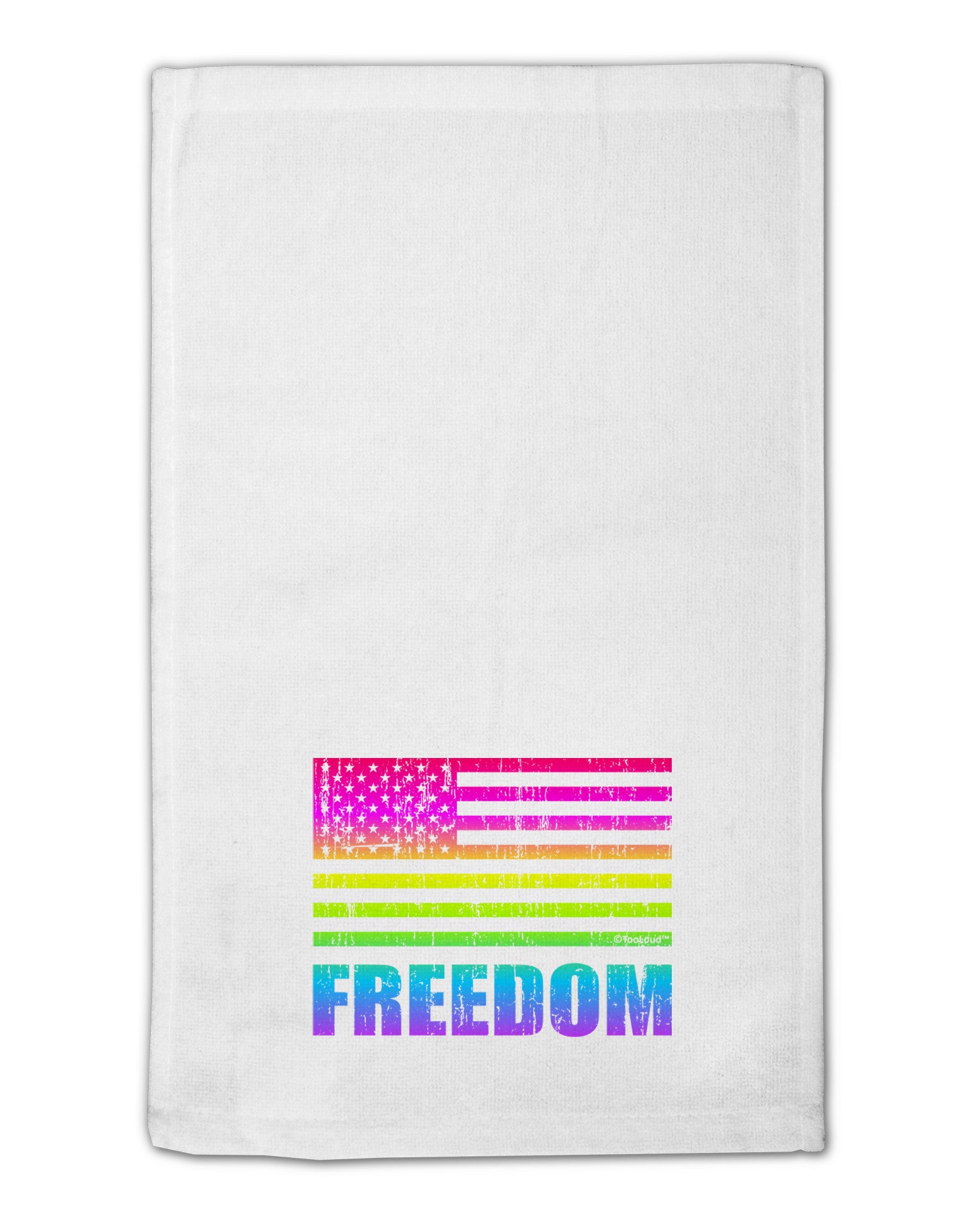 American Pride - Rainbow Flag - Freedom 11&#x22;x18&#x22; Dish Fingertip Towel-Fingertip Towel-TooLoud-White-Davson Sales
