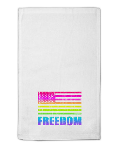 American Pride - Rainbow Flag - Freedom 11&#x22;x18&#x22; Dish Fingertip Towel-Fingertip Towel-TooLoud-White-Davson Sales