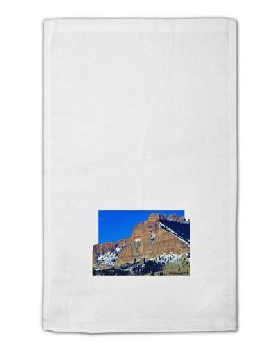 Colorado Snowy Mountains Cutout 11&#x22;x18&#x22; Dish Fingertip Towel-Fingertip Towel-TooLoud-White-Davson Sales