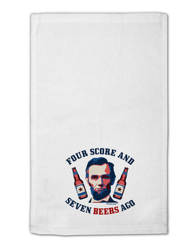 Seven Beers Ago - Lincoln 11&#x22;x18&#x22; Dish Fingertip Towel-Fingertip Towel-TooLoud-White-Davson Sales