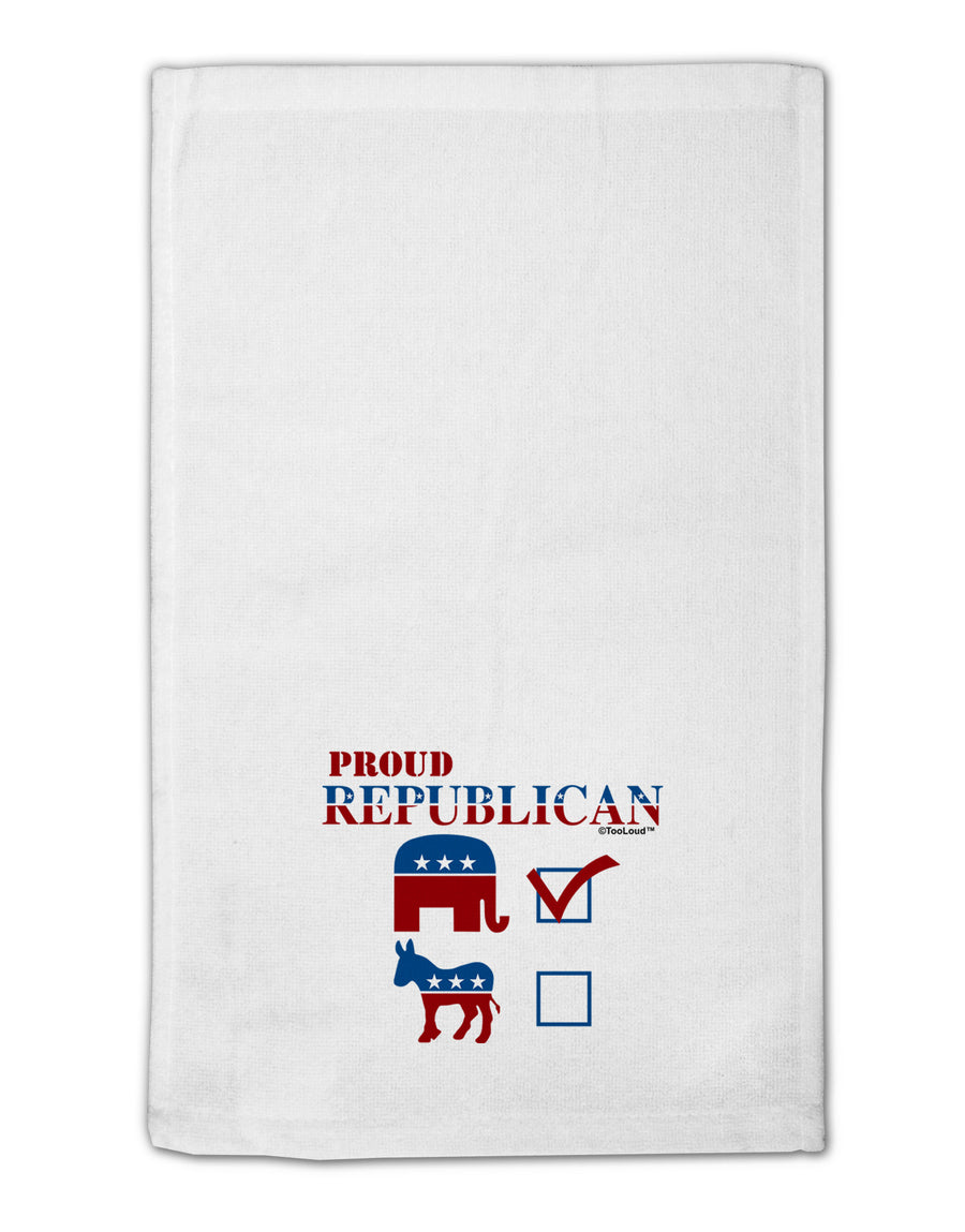 Proud Republican Checkmark 11&#x22;x18&#x22; Dish Fingertip Towel-Fingertip Towel-TooLoud-White-Davson Sales