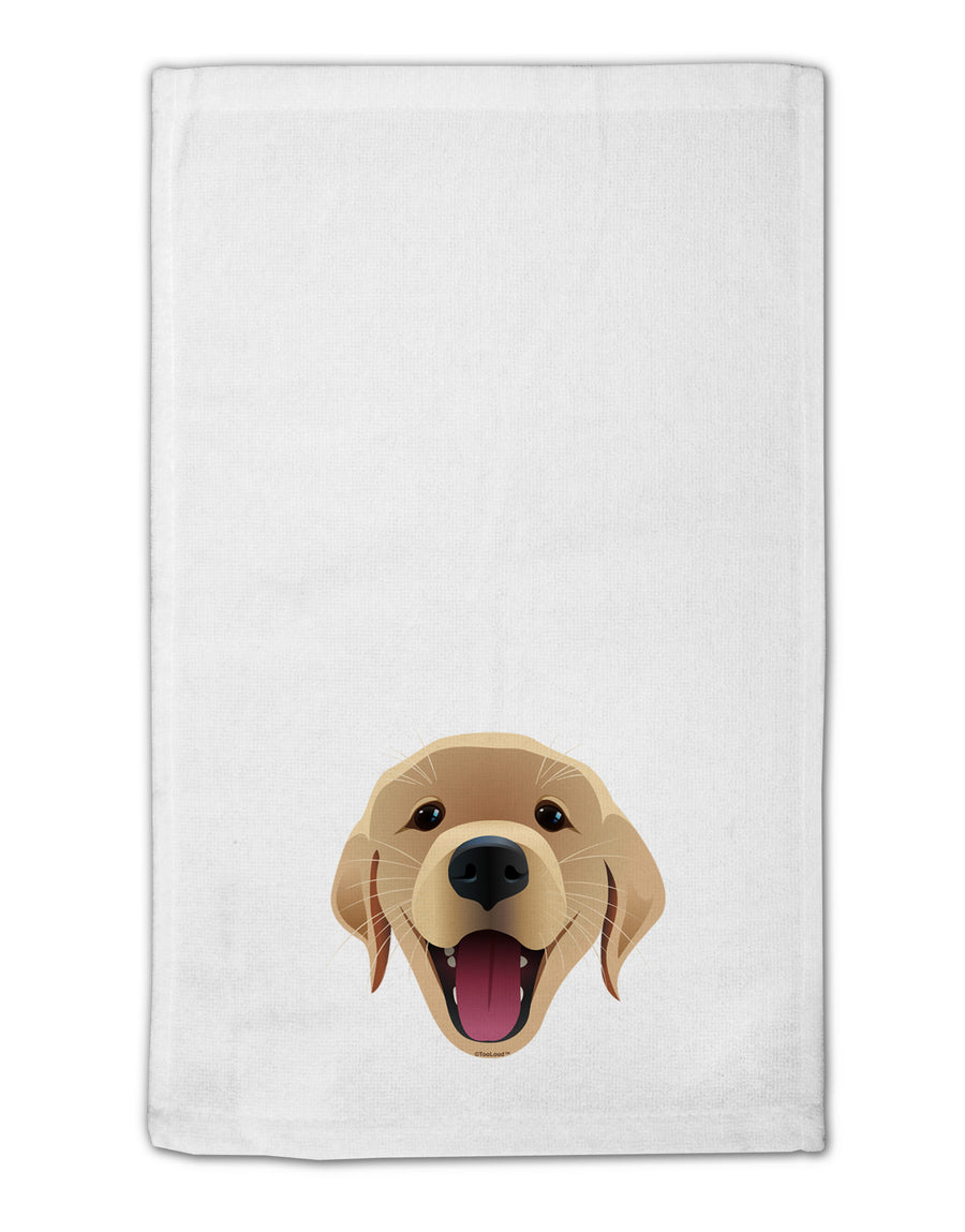 Cute Golden Retriever Puppy Face 11&#x22;x18&#x22; Dish Fingertip Towel-Fingertip Towel-TooLoud-White-Davson Sales