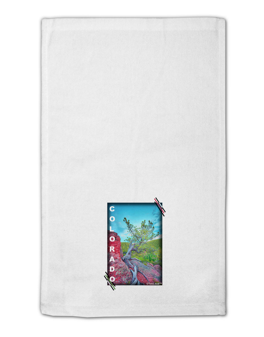 CO Cliffside Tree Text 11&#x22;x18&#x22; Dish Fingertip Towel-Fingertip Towel-TooLoud-White-Davson Sales