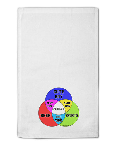 Beer Boy and Sports Diagram 11&#x22;x18&#x22; Dish Fingertip Towel-Fingertip Towel-TooLoud-White-Davson Sales