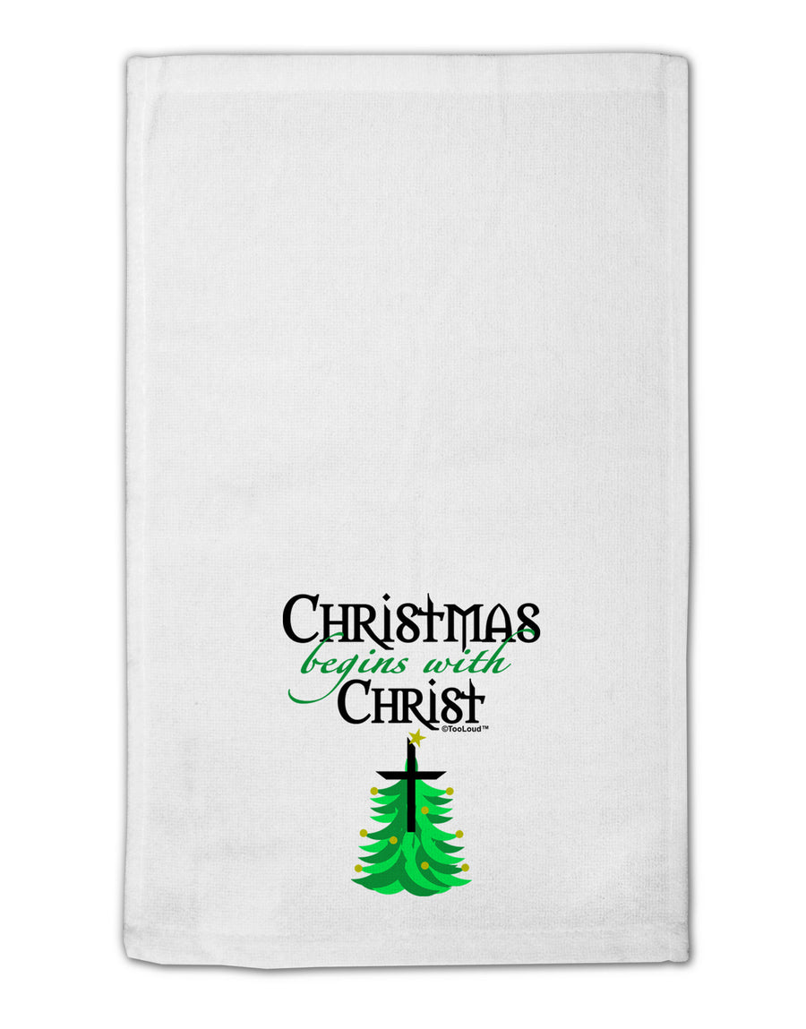 Begins With Christ 11&#x22;x18&#x22; Dish Fingertip Towel-Fingertip Towel-TooLoud-White-Davson Sales