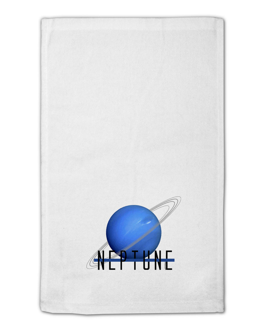 Planet Neptune Text 11&#x22;x18&#x22; Dish Fingertip Towel by TooLoud-Fingertip Towel-TooLoud-White-Davson Sales