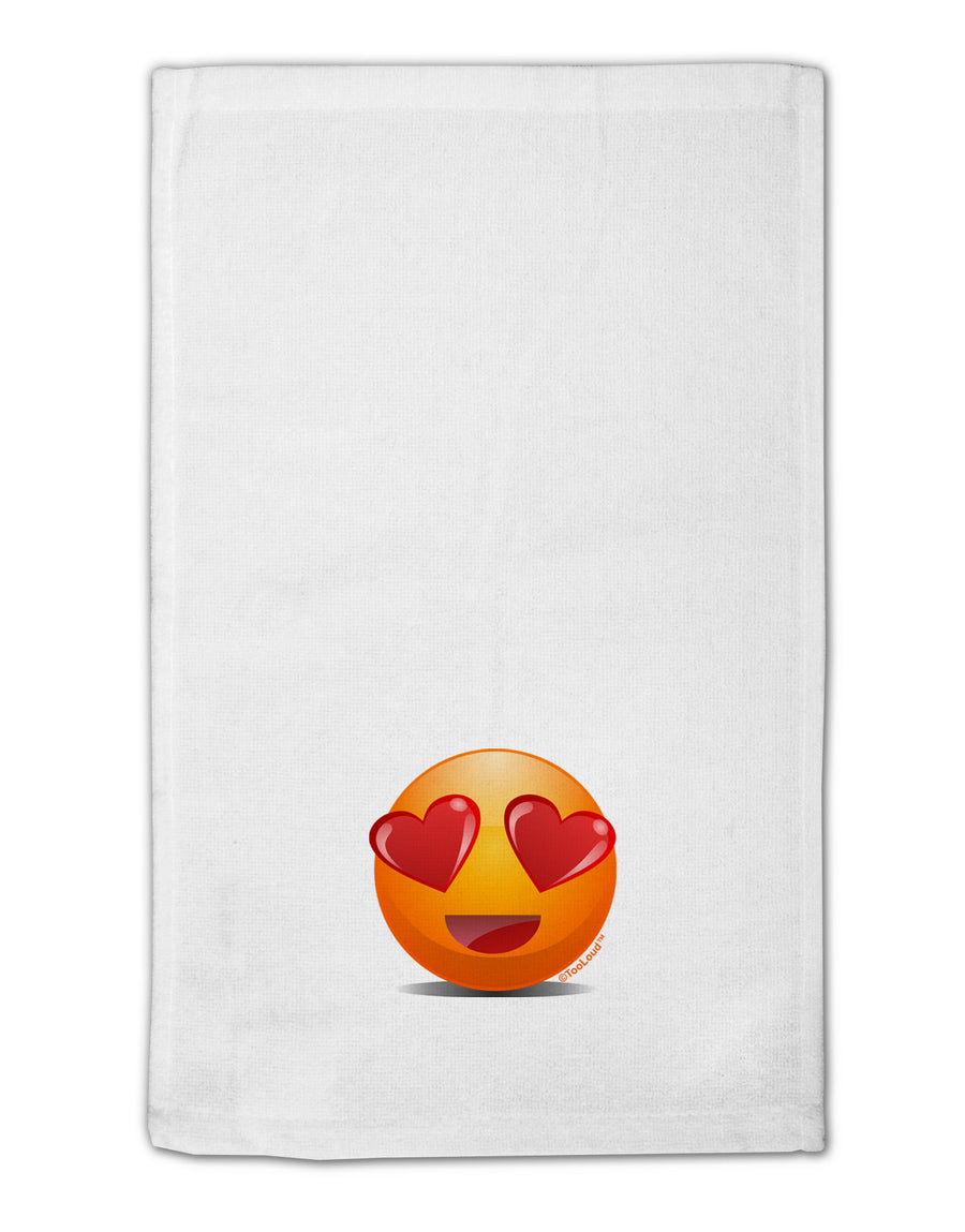 Heart Eye Emoji 11&#x22;x18&#x22; Dish Fingertip Towel-Fingertip Towel-TooLoud-White-Davson Sales