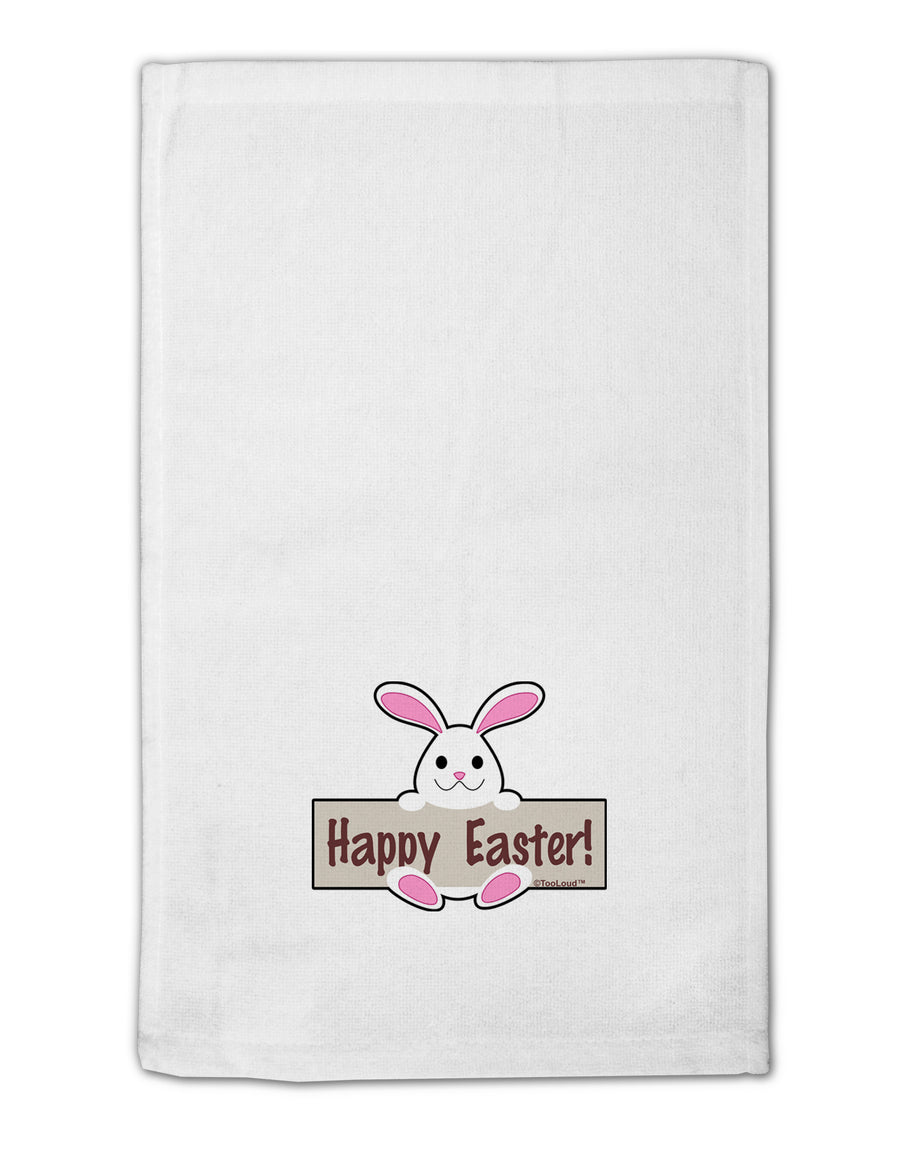 Cute Bunny - Happy Easter 11&#x22;x18&#x22; Dish Fingertip Towel by TooLoud-Fingertip Towel-TooLoud-White-Davson Sales