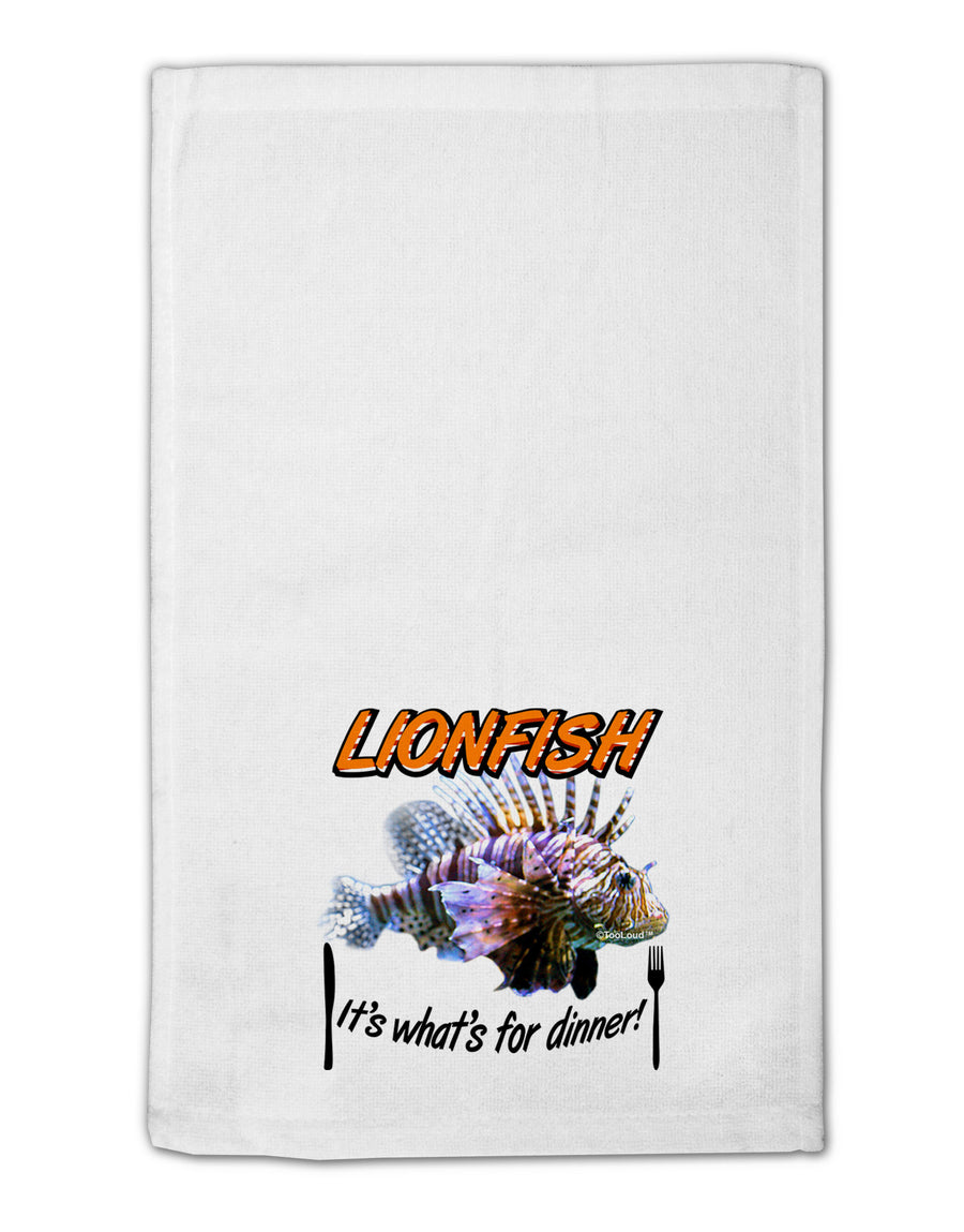 Lionfish - It's What's For Dinner 11&#x22;x18&#x22; Dish Fingertip Towel-Fingertip Towel-TooLoud-White-Davson Sales