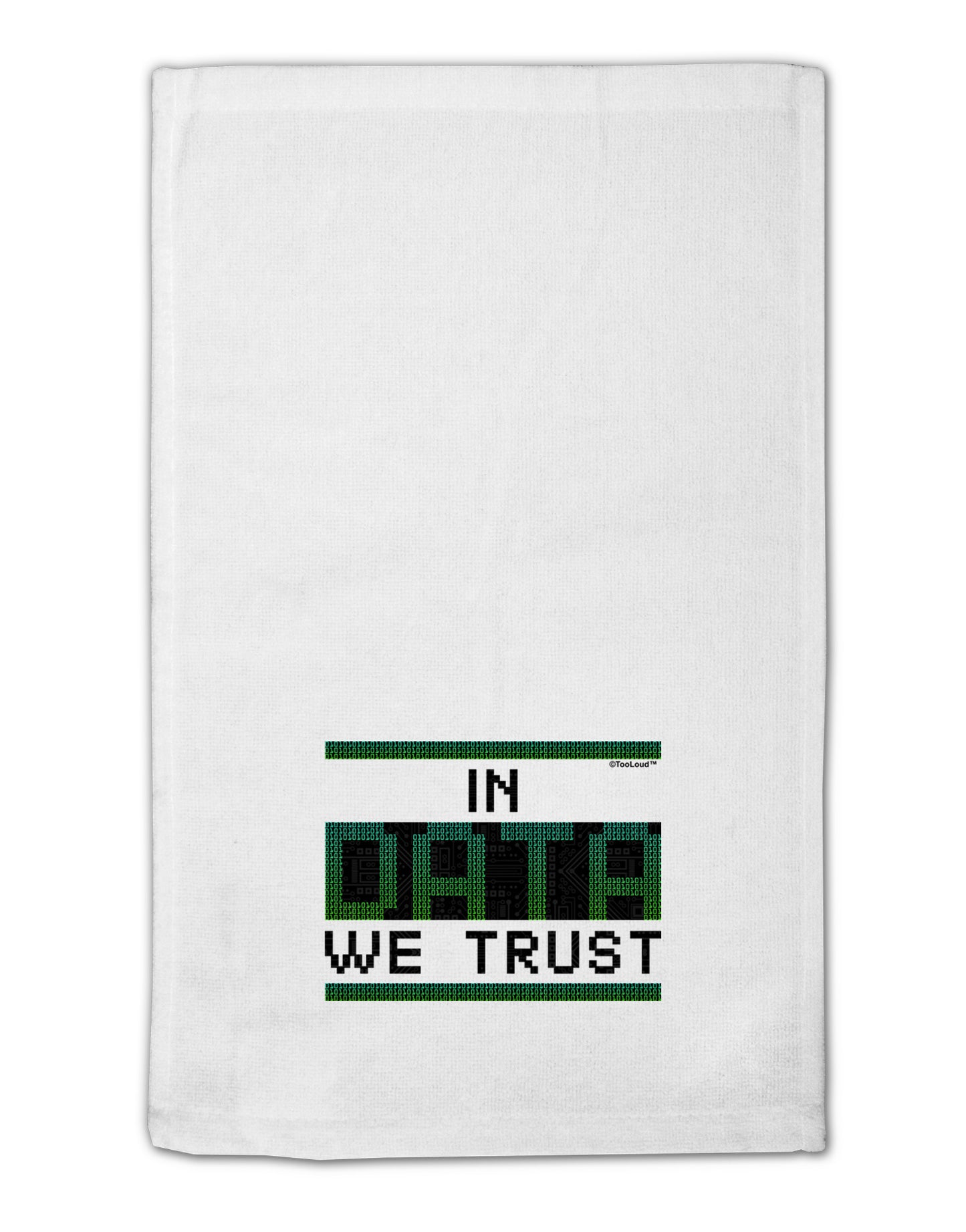 In Data We Trust 11&#x22;x18&#x22; Dish Fingertip Towel-Fingertip Towel-TooLoud-White-Davson Sales
