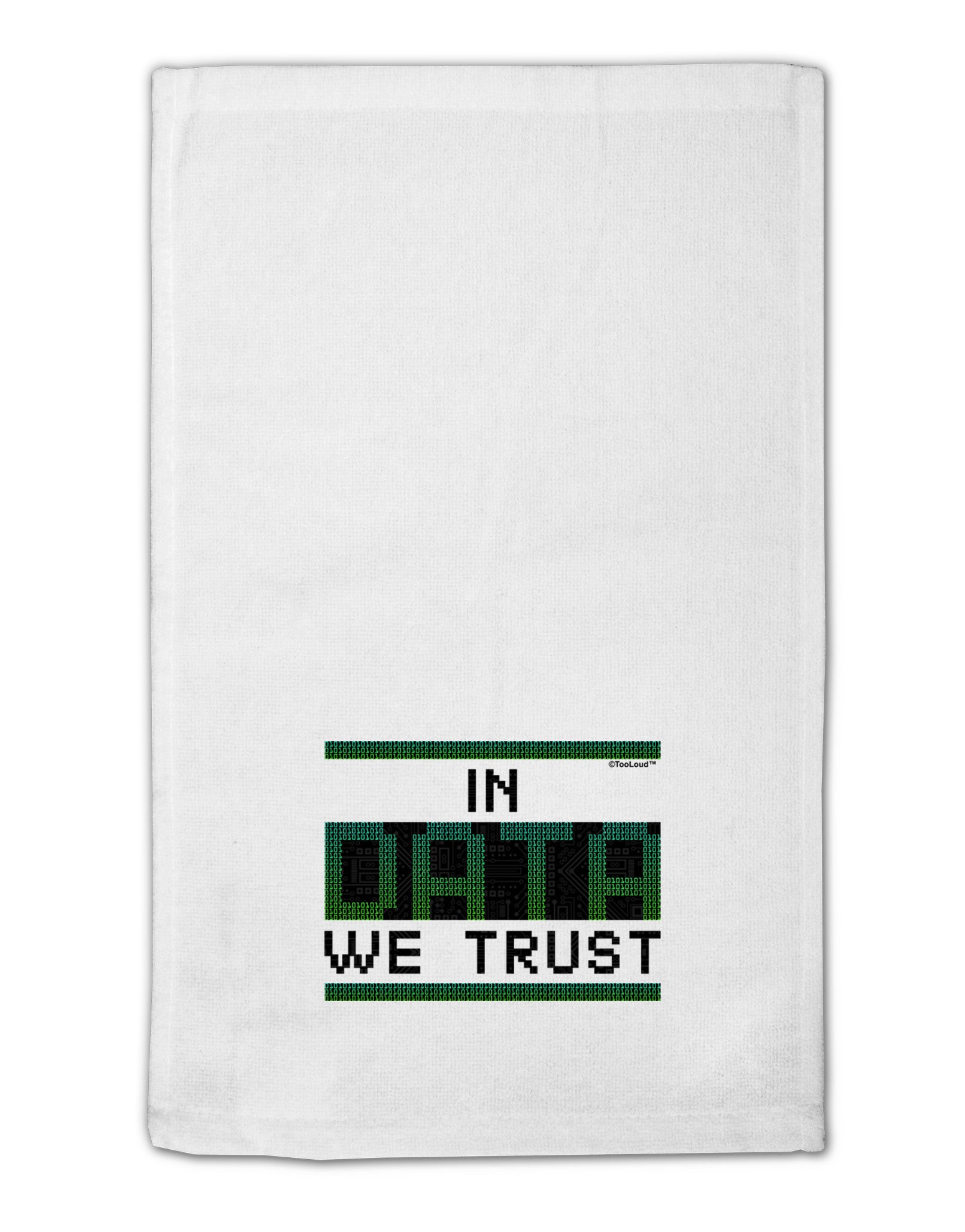 In Data We Trust 11&#x22;x18&#x22; Dish Fingertip Towel-Fingertip Towel-TooLoud-White-Davson Sales