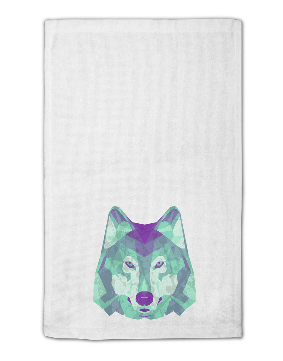 Geometric Wolf Head 11&#x22;x18&#x22; Dish Fingertip Towel by TooLoud-Fingertip Towel-TooLoud-White-Davson Sales