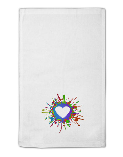 Heart Paint Splatter 11&#x22;x18&#x22; Dish Fingertip Towel-Fingertip Towel-TooLoud-White-Davson Sales