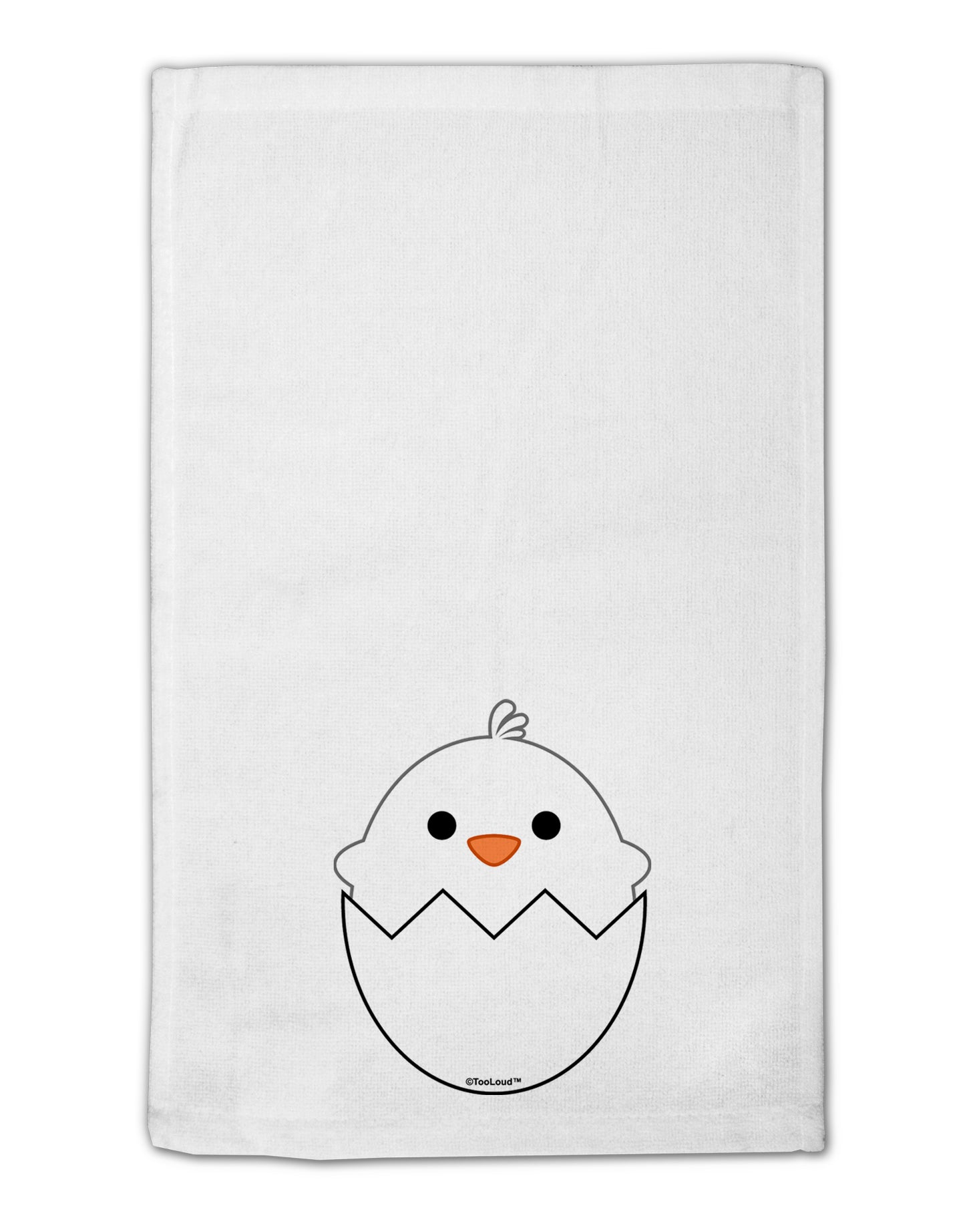 Cute Hatching Chick - White 11&#x22;x18&#x22; Dish Fingertip Towel by TooLoud-Fingertip Towel-TooLoud-White-Davson Sales