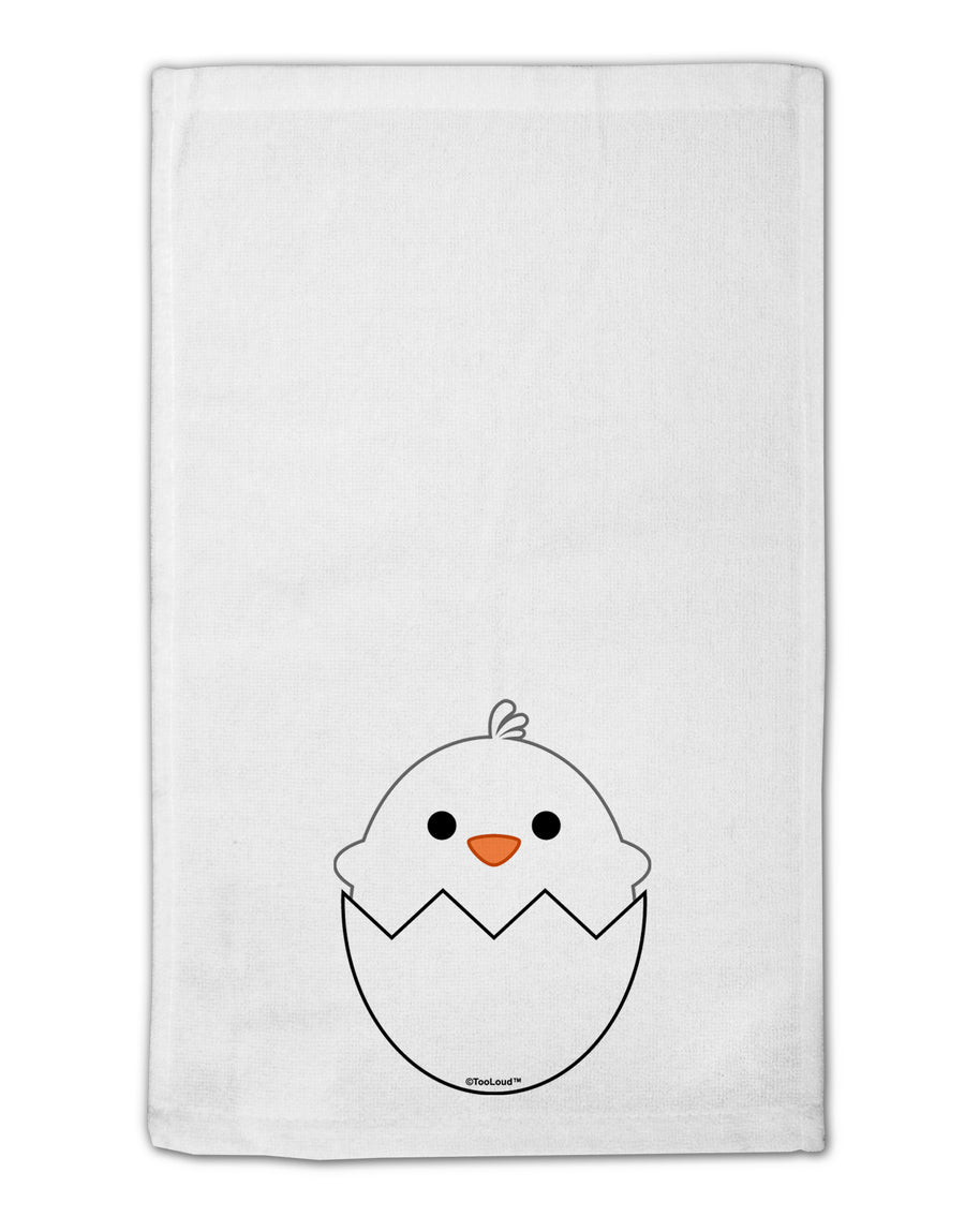 Cute Hatching Chick - White 11&#x22;x18&#x22; Dish Fingertip Towel by TooLoud-Fingertip Towel-TooLoud-White-Davson Sales